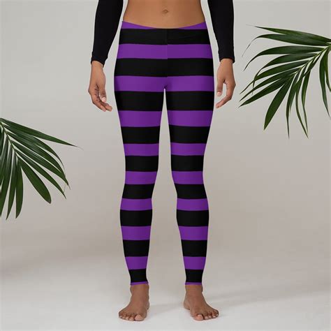 Stripy witch leggings